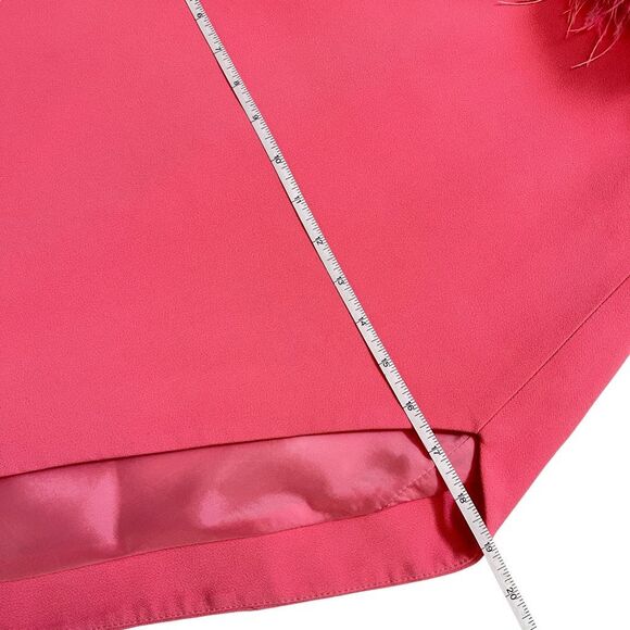 David Koma High Slit Feather Bra Dress in‎ Pink - Picture 9 of 16